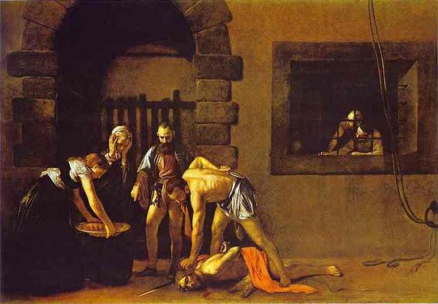 commemoration of beheading of St. John the Baptist icon