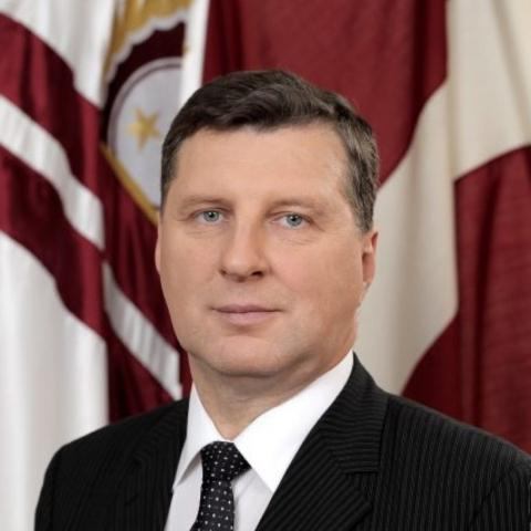 el presidente de letonia