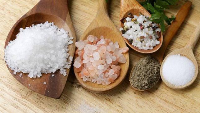 Arten von Salz