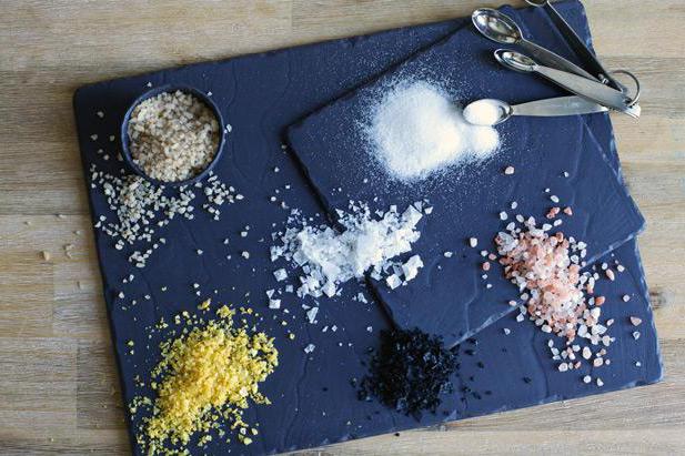 drei Arten von Salz