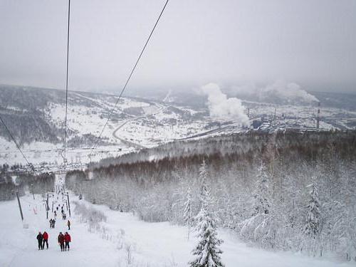 la estación de esquí de los urales