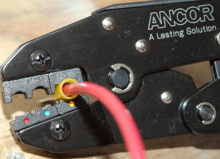 a tool for crimping wires