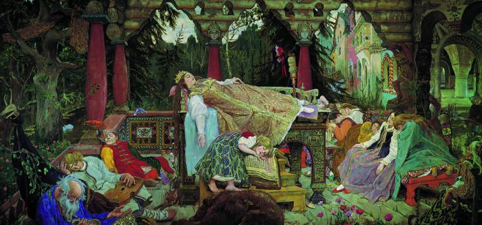Schukowski Märchen die schlafende Königstochter