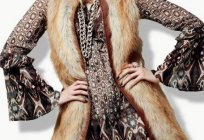 How to wear a fur vest in winter: photos