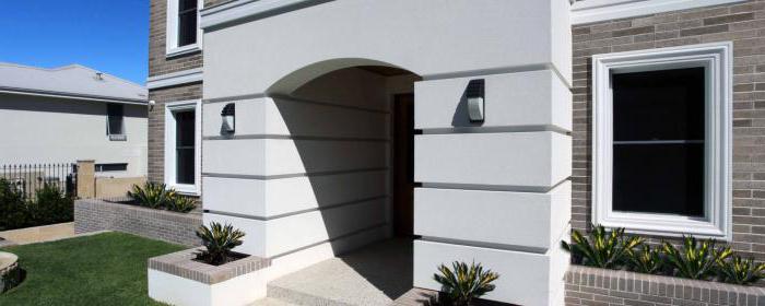 exterior house of aerated concrete, fibre cement panels
