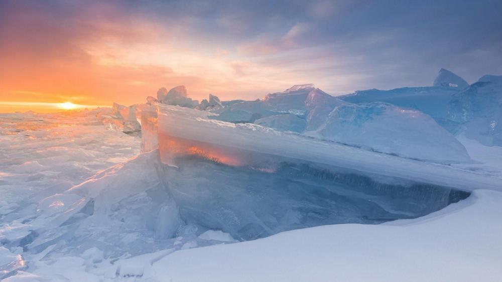 озеро Байкал взимку
