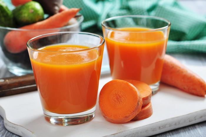 o Uso de suco de cenoura para o fígado