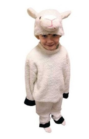 the costume of the lamb with his own hands