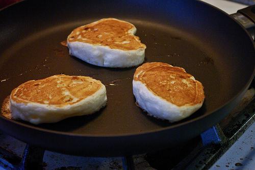 cheese cakes in a pan