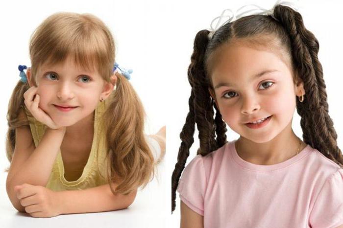 kolay saç modelleri uzun saçlar için çocuklara