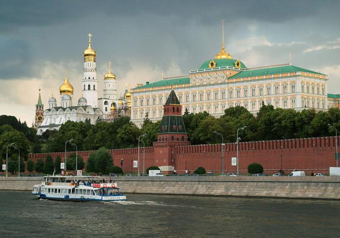 遊覧船でモスクワ
