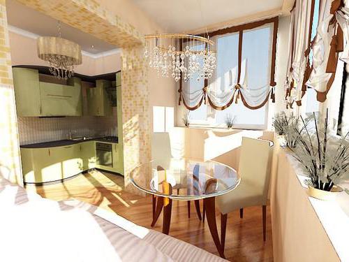 Design-Küche mit Balkon