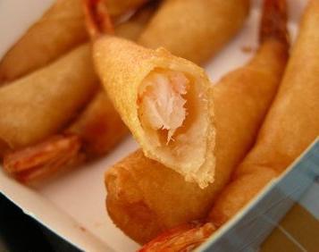 Langostinos en tempura como en макдональдсе