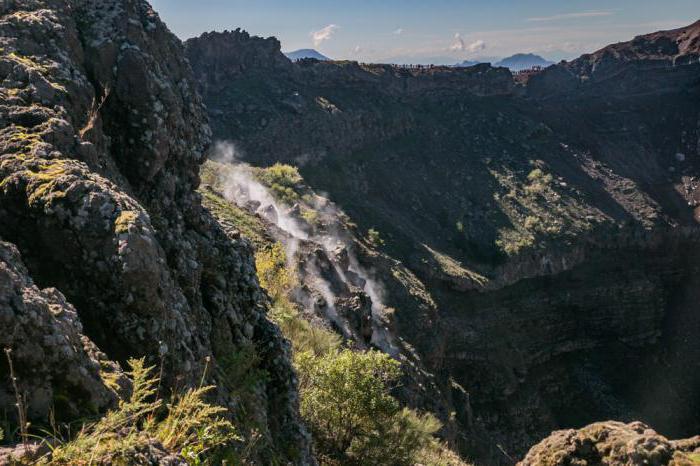 的经度和纬度的维苏威火山的