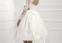 मॉडल की समीक्षा की शादी की पोशाक के साथ लंबी आस्तीन
