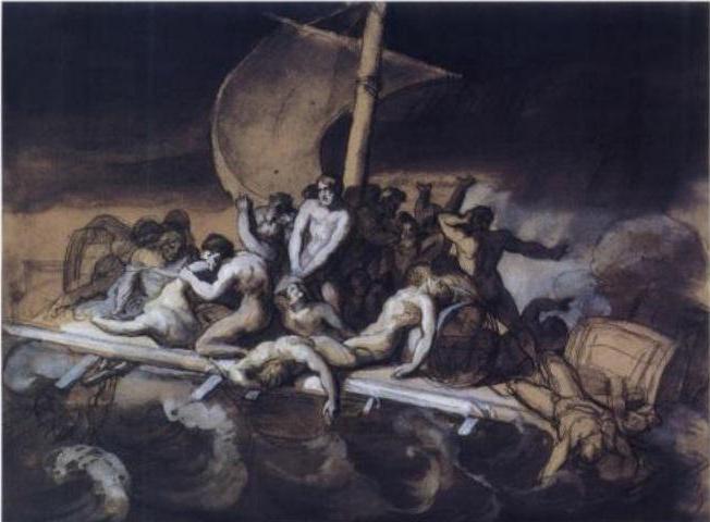 Gemälde von Theodore Géricault das Floß der Medusa