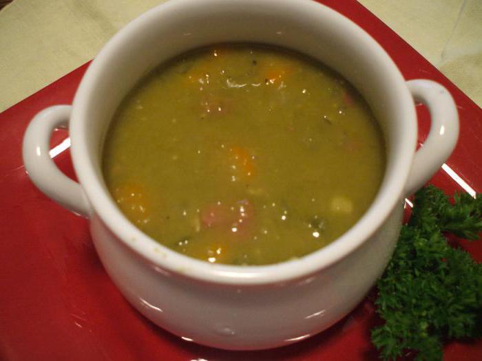 split pea soup with smoked wings
