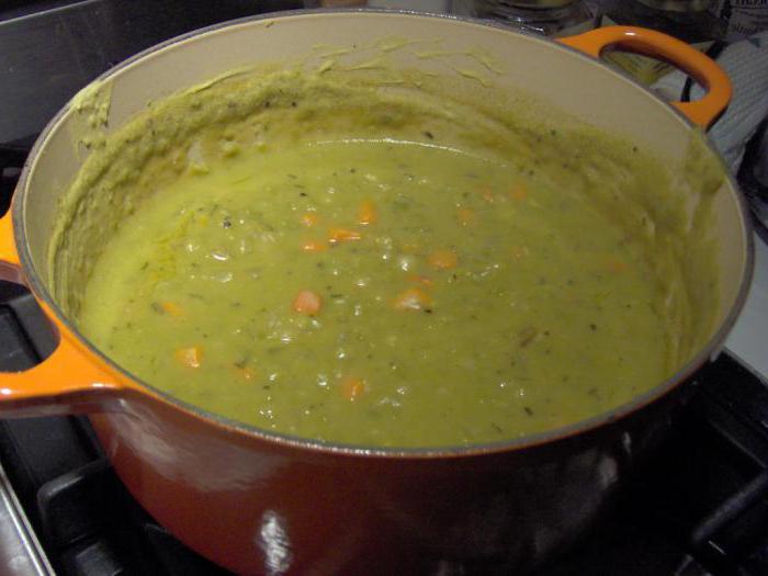 split pea soup with smoked wings in the slow cooker