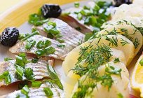 Salted herring. Recipe at home