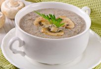 Cremesuppe aus Pilzen: Rezept mit Foto