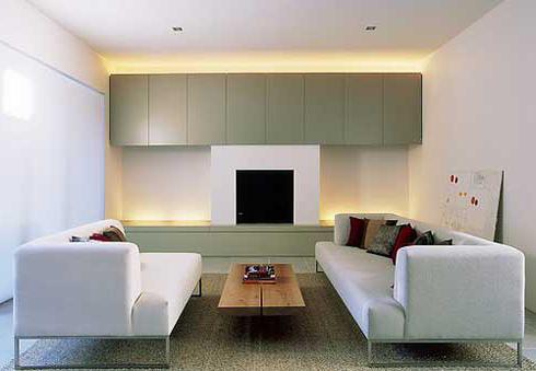 minimalismo na sala de estar