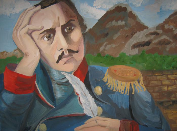theme of the poet in the works of Lermontov