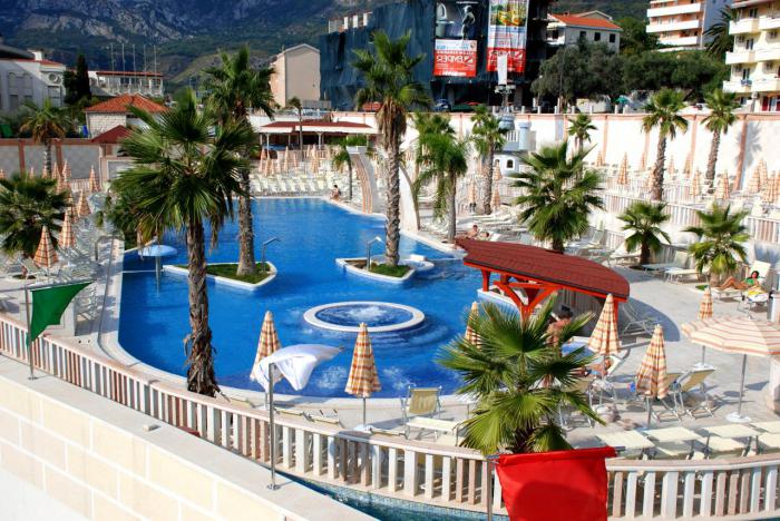 Hotel mit einem Wasserpark in Montenegro