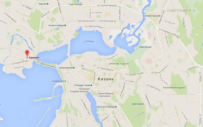 almirante mercado de kazan en el mapa