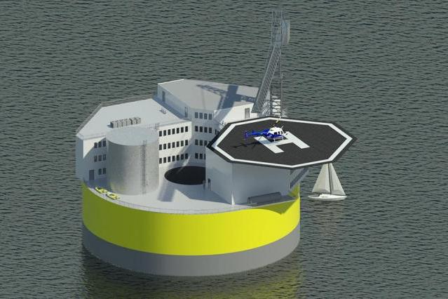 floating nuclear power plant photo