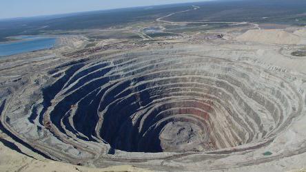  die tiefste Mine der Welt für die Gewinnung von Kohle 