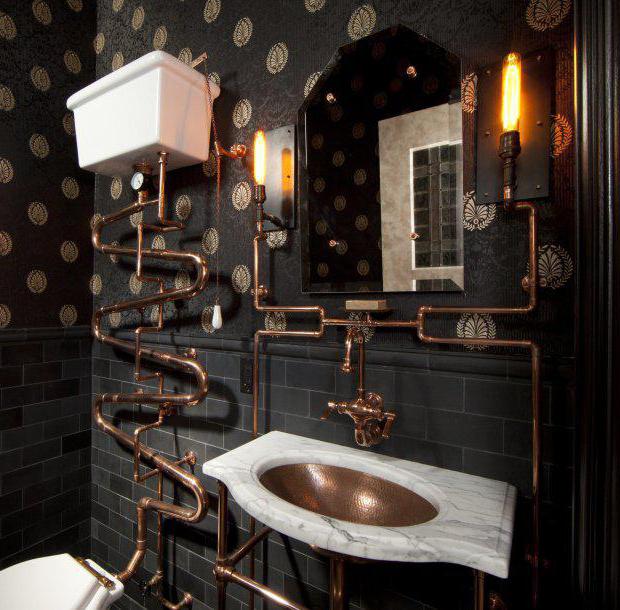steampunk style in interior features