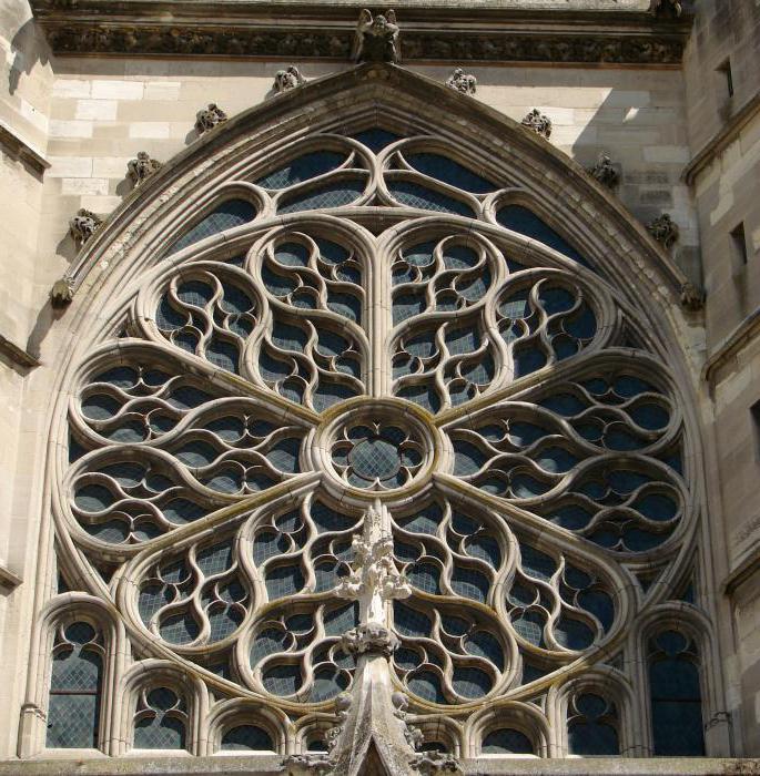 gotische Kirchenfenster Rose