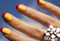 Bright manicure on short nails (photos)