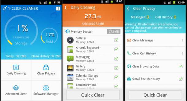 app करने के लिए स्वच्छ जंक फ़ाइलें, Android पर