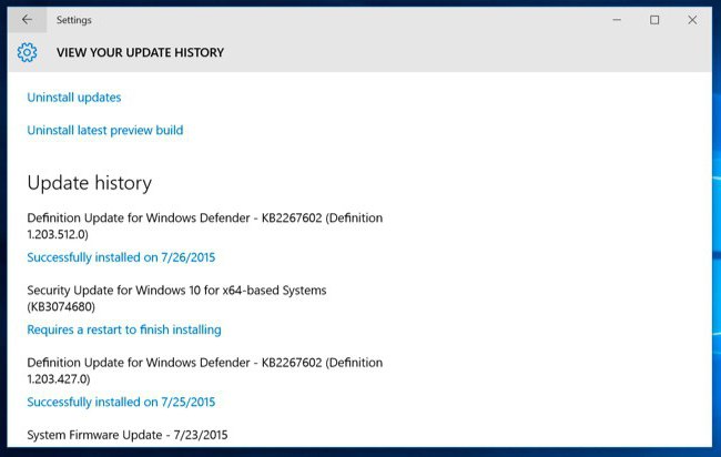 жұмыс істемейді update windows 10