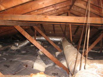 la proteccin contra el fro de techo abuhardillado