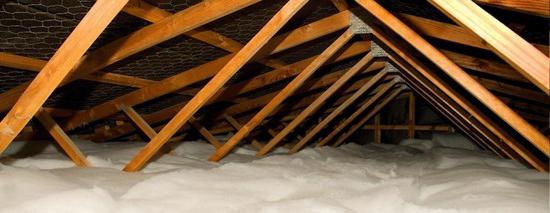 la proteccin contra el fro agudo del techo desde el interior