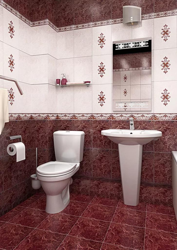 the Design of a small bathroom with WC