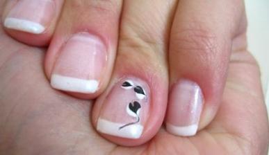 easy manicure on short nails