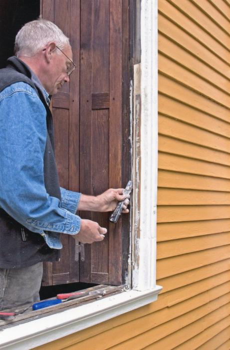 la restauración de ventanas de madera en sueco de tecnología