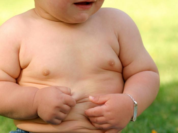 बच्चों में मोटापे फोटो
