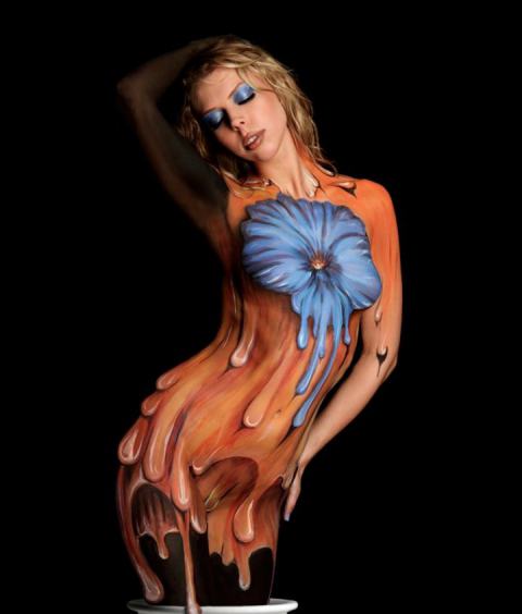 body painting on body