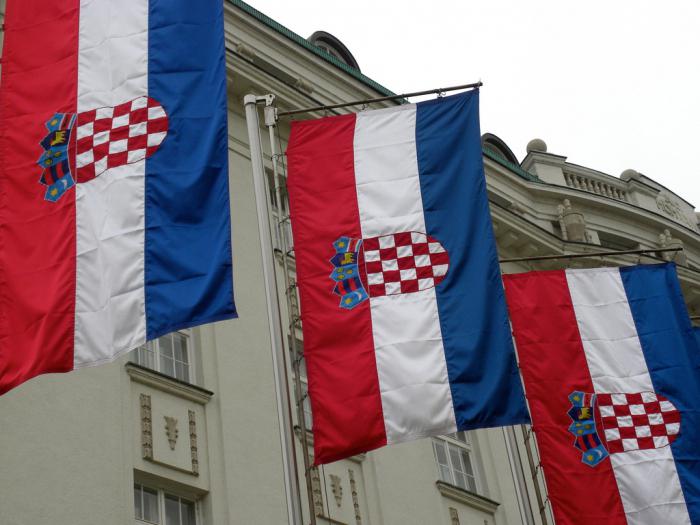 bandeira da Croácia foto
