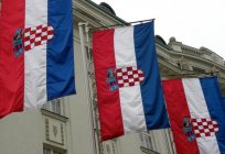 Bandeira da Croácia, como um símbolo nacional