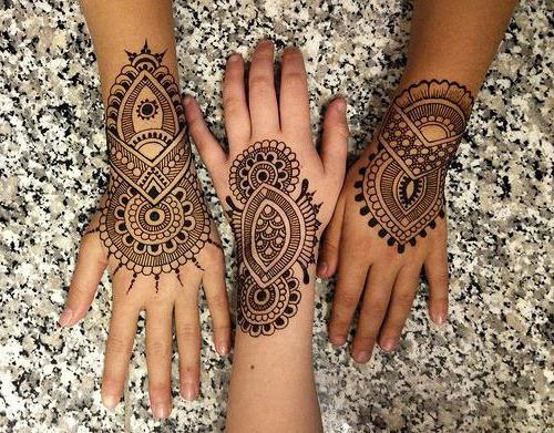 padrões de henna