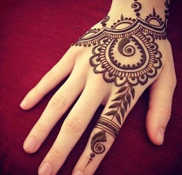 piękne wzory henna