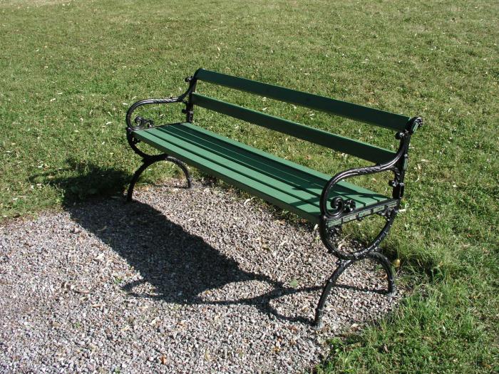 garden bench made of solid wood with your own hands diagram drawing
