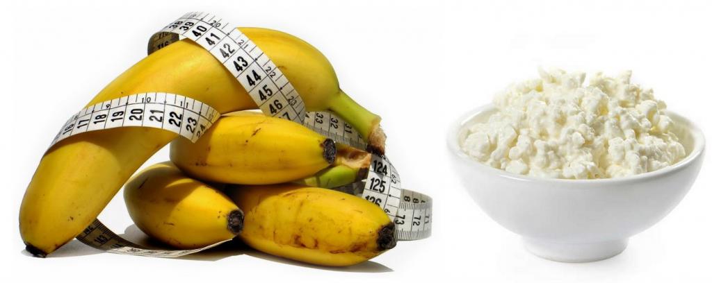 Творожно-a dieta da banana