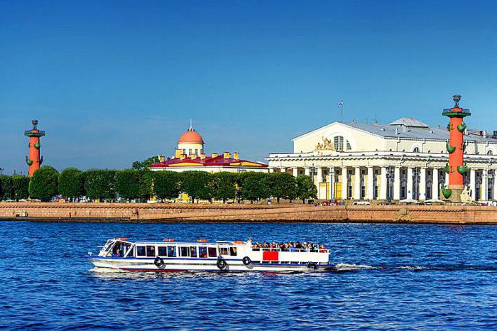boats on rivers and canals of Saint-Petersburg