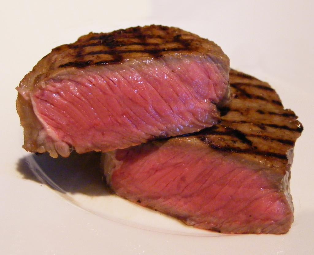 Steak mit Blut